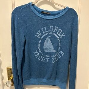 Wildfox Classic Blue Knit Top